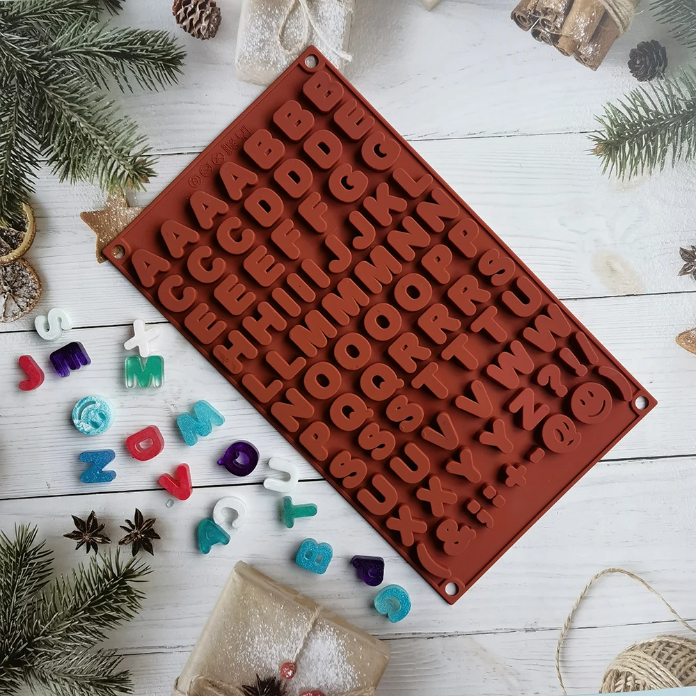 

Silicone Chocolate Cake Mould English Letter Alphabet Silicone Digital Baking Mold Home DIY Fondant Molds Decoration Accessories