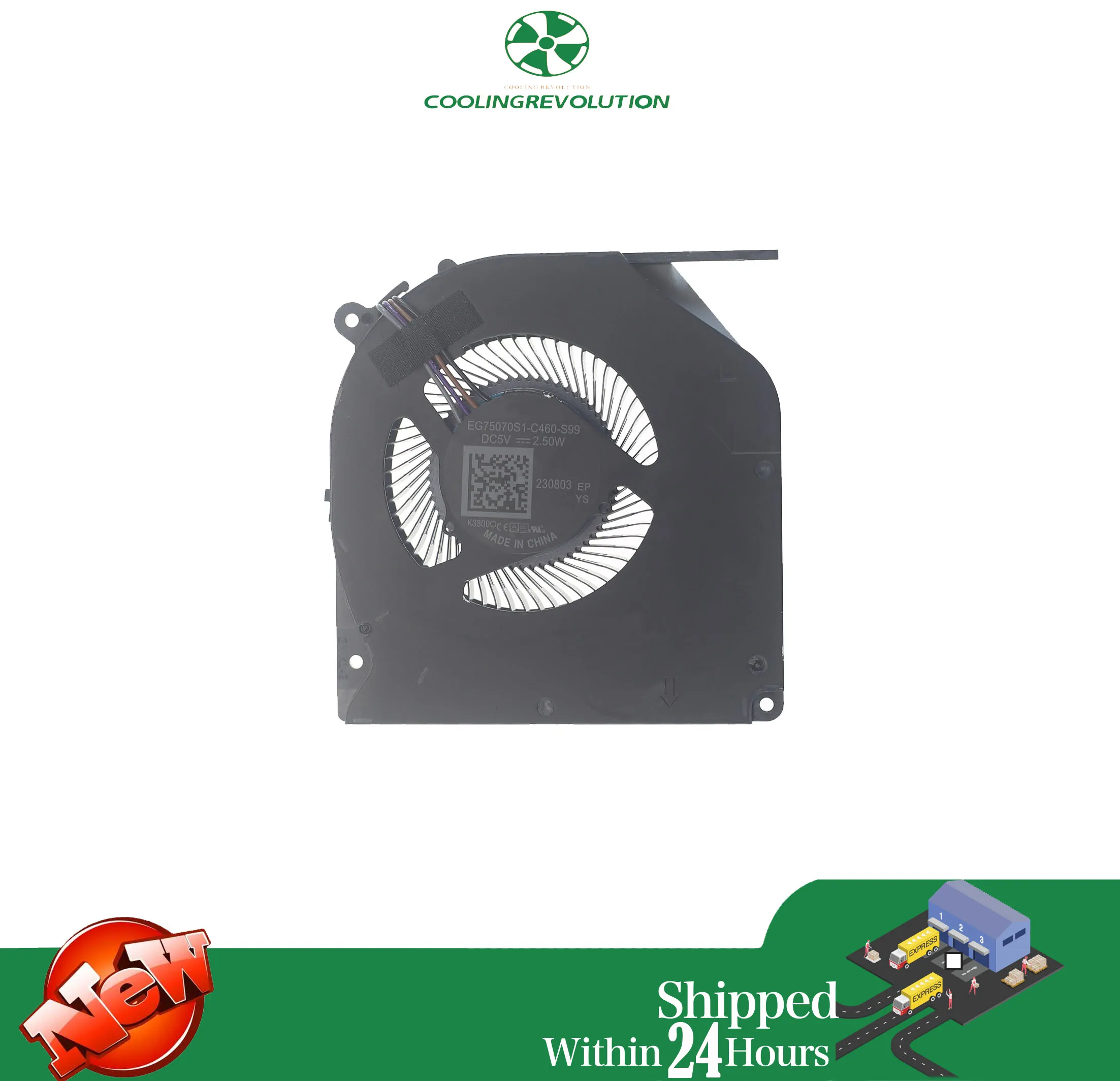 7E X3 T90 PLUS, DC5V 2.50W, EG75070S1-C460-S99, Novo
