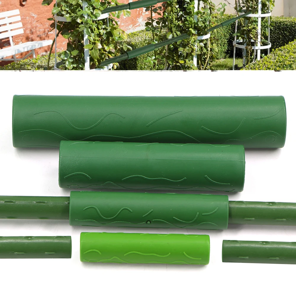 Plant Support Connector 20PCS Plant Support Connectors Vines Climbing Plant Connecting Pipes 8/11/16/20mm Garden Stakes Grafting Stick Joint Accessories