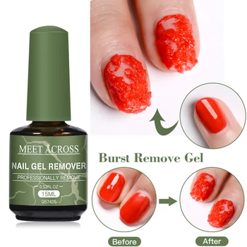Incontra attraverso 15ml solo 3-5 minuti Magic Fast Remover Gel smalto per unghie bottiglia di vetro Nail Art rimozione vernice Gel UV Semi-permanente 1