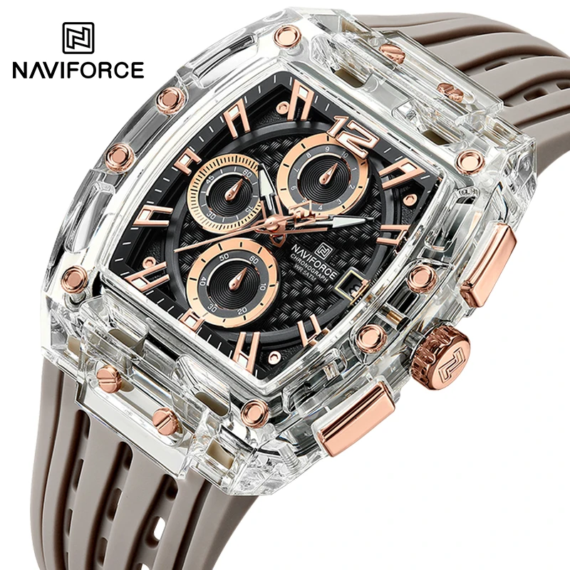 NAVIFORCE Orologi da uomo alla moda,Orologio da polso impermeabile multifunzionale a doppio display,Orologio da regalo per gli uomini, Nero + Bianco + P. Blu, Orologi sportivi da uomo NAVIFORCE Orologi da uomo alla moda,Orologio da polso impermeabile multifunzionale a doppio display,Orologio da regalo per gli uomini, Nero + Bianco + P. Blu, Orologi sportivi da uomo