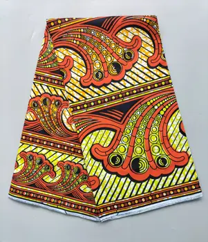 Guaranteed Veritable Super Real Wax African Print Fabric Nigerian Cotton Ankara Batik Soft Pagne Helicoid Spuer Batik 6Yard 1