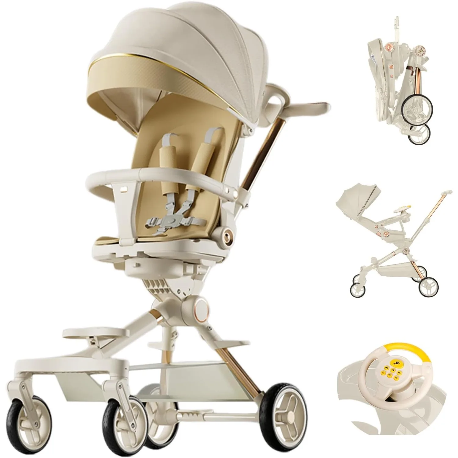 Lightweight Stroller with Bassinet Mode