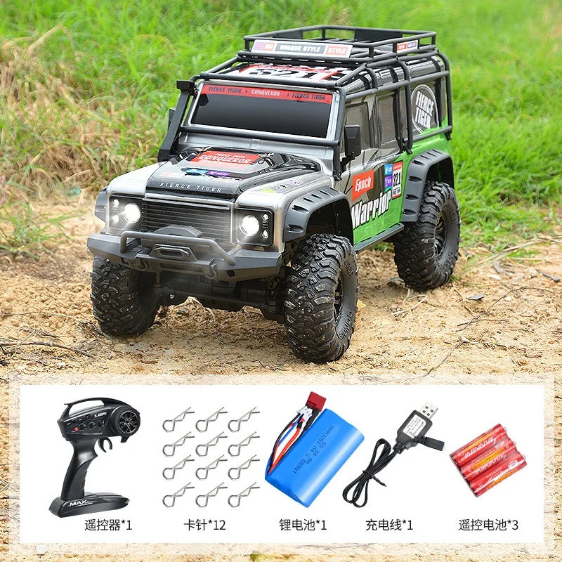 Carrinho RC grande escala 1:10 – 4WD Off Road RC Carros – Carro de controle  remoto 4x4 caminhão elétrico – Caminhões IPX5 à prova d'água para adultos –  RTR com controle remoto