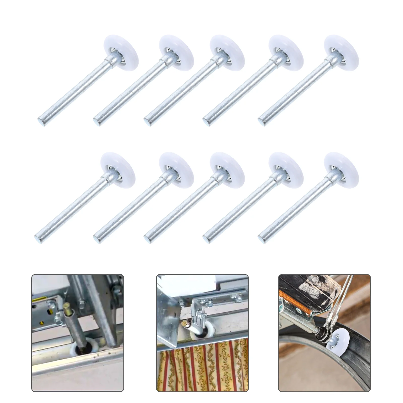 

10 Pcs Nylon Pedestal Fairlead Garage Door Accessories for Roller Wheels Guide