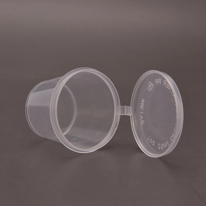 25pcs 25ml Disposable Plastic Takeaway Sauce Cup Containers Food Box Paint Box