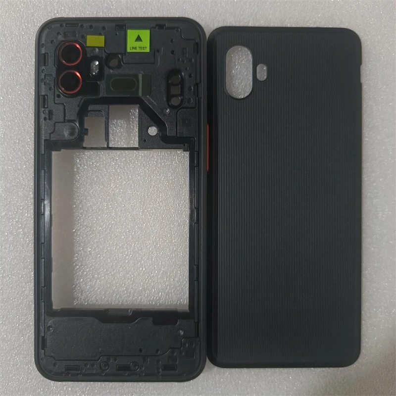 삼성 갤럭시 Xcover 6 Pro G736용 중간 프레임 플레이트(카메라 렌즈 + 배터리 커버 백 케이스 풀 하우징 커버 포함)