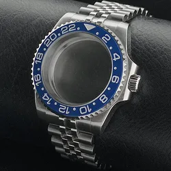 Premium GMT Watch Case with Bidirectional Sapphire Bezel and Slide Buck, 40MM, 5Bar Water Resistance for Case diameter 40mm (32)