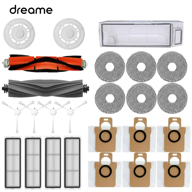 For Dreame L10s Ultra S10 S10 Pro Mijia Omni 1S B101CN B116 Robot Vacuum Spare Parts Main Side Brush Hepa Filter main brush side brush hepa filter mop replacement for cecotec conga 1790 ultra robotic vacuum cleaner spare parts