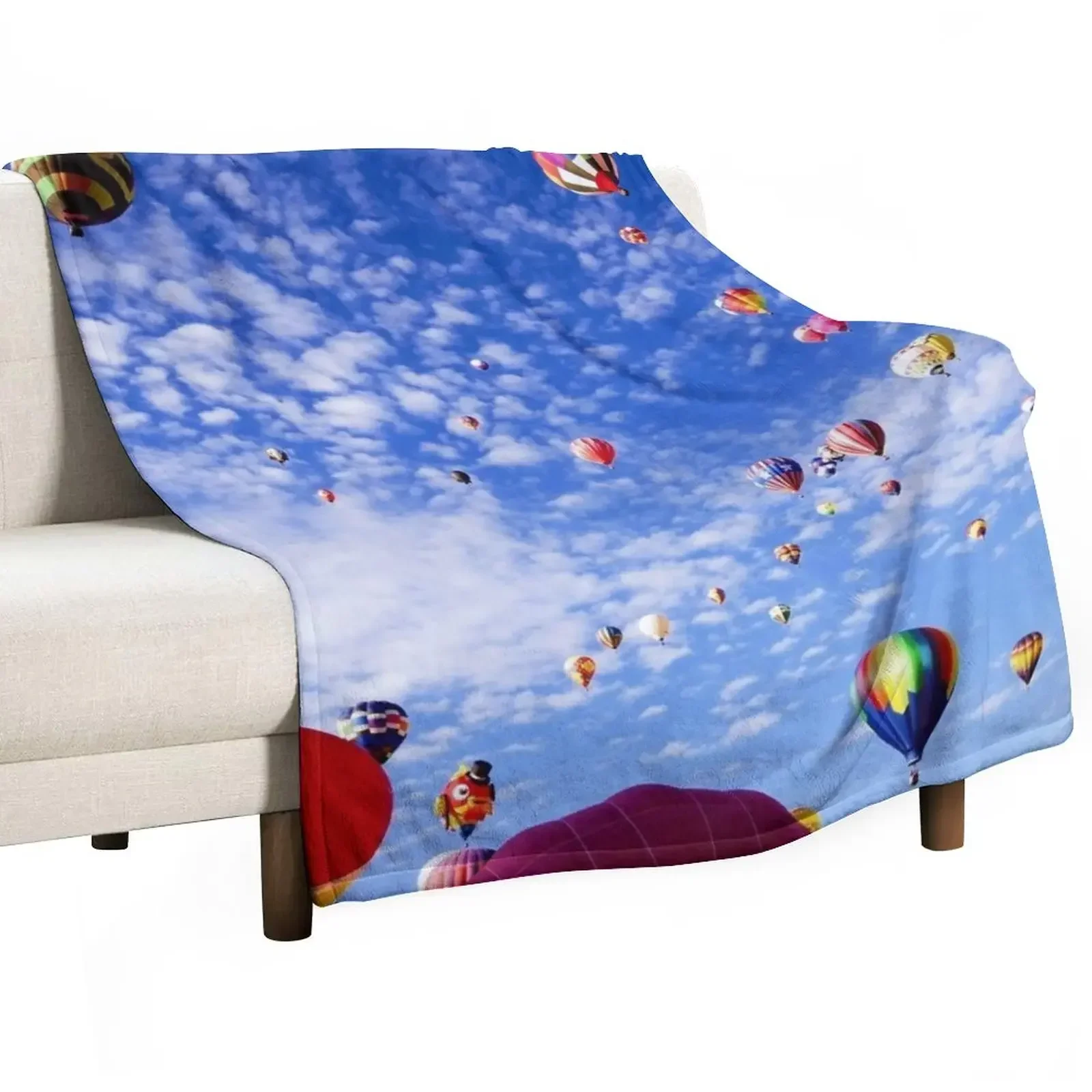 

Albuquerque New Mexico Balloon Fiesta Throw Blanket blankets and throws Large decorative Blankets