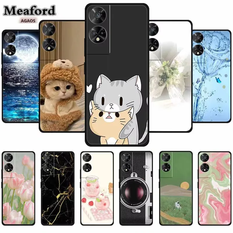 ZYIOU Cover per Sasung Galaxy S24, Custodia con Pellicola Vetro