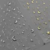 1pcs 5D Bronzing Star Moon Nail Art Stickers Luxury Gold Silver Adhesive Slider Press on Nail Decoration Decals Accessories DIY 1