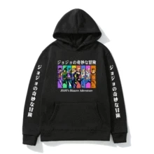 

Jojo Bizarre Adventure Anime Hoodie Men Women Couple Fashion Cotton Long Sleeve Sweatshirt Street Harajuku Casual Pullover Tops