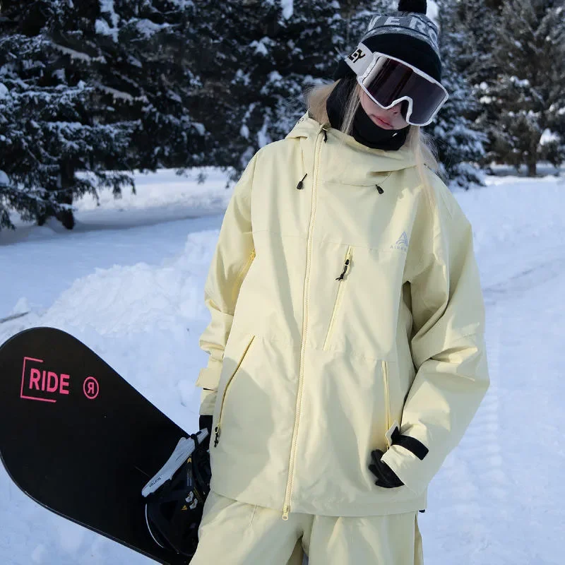 New Winter Warm Ski Jackets Snowboarding Clothes Tops for Women 3L Loose Fitting Windproof Skiing Overcoats Clothing Men