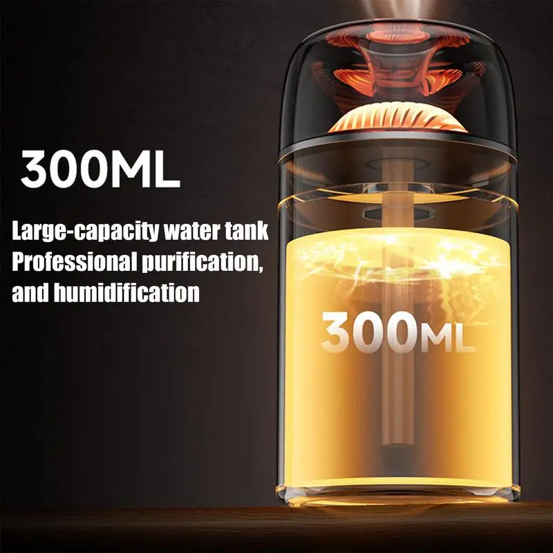 Car Diffuser Humidifier Long-lasting Atmosphere Light Car Humidifier USB Portable Humidifiers Personal With Led