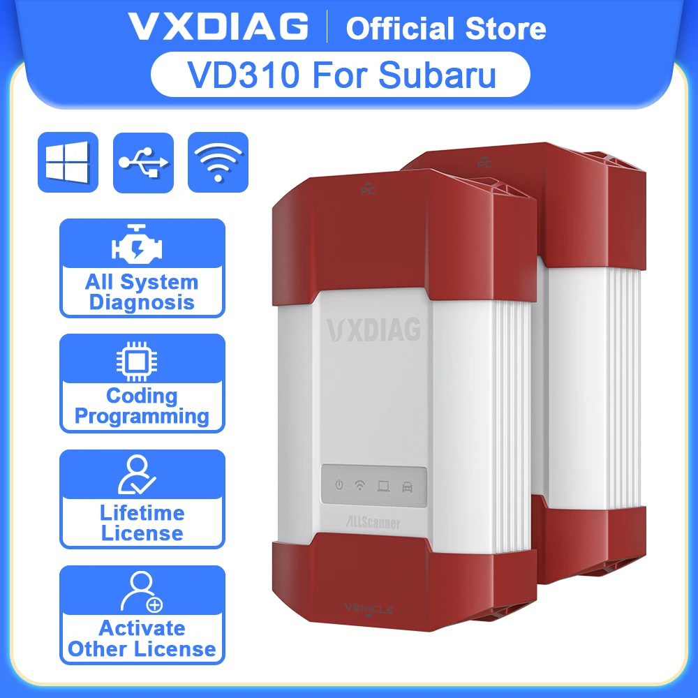 

VXDIAG VCX DoIP VD310 for Subaru SSM Car OBD2 All System Diagnostic Tool Coding j2534 Programming Immobilizer Reprogram Auto VIN