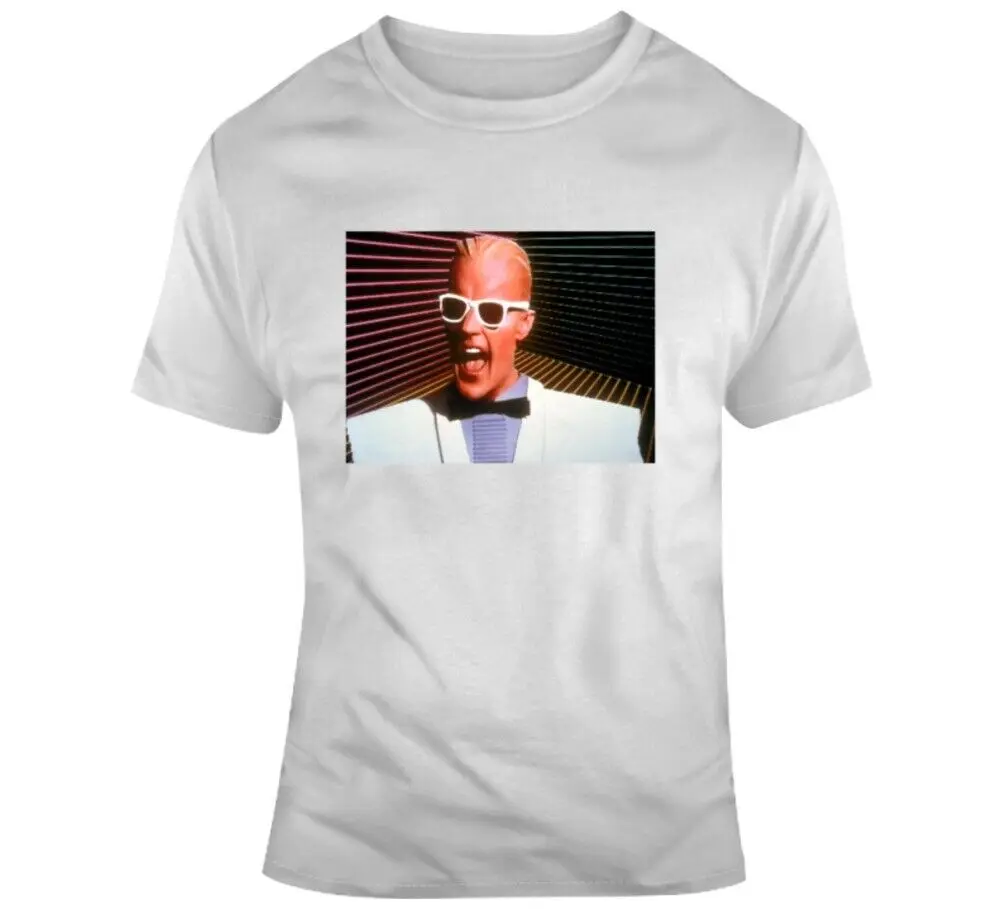Max Headroom Anni '80 Tv Show T-Shirt A Ventaglio Retrò