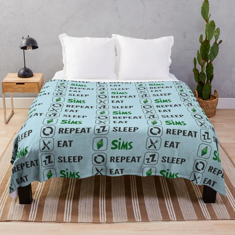 

Eat Sleep Sims RepeatThe Sims Throw Blanket Luxury Throw Blanket