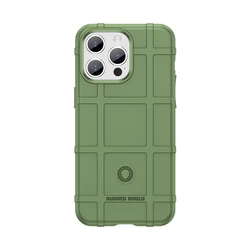 Rugged Military - Grade Shockproof Phone Case with TPU Shield Cover - iPhone 16 (Army Green)