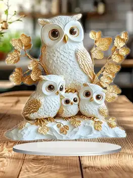 1 owl family ornament, anime themed collectible, home decoration, office decoration, perfect as a gift and decoration! 1