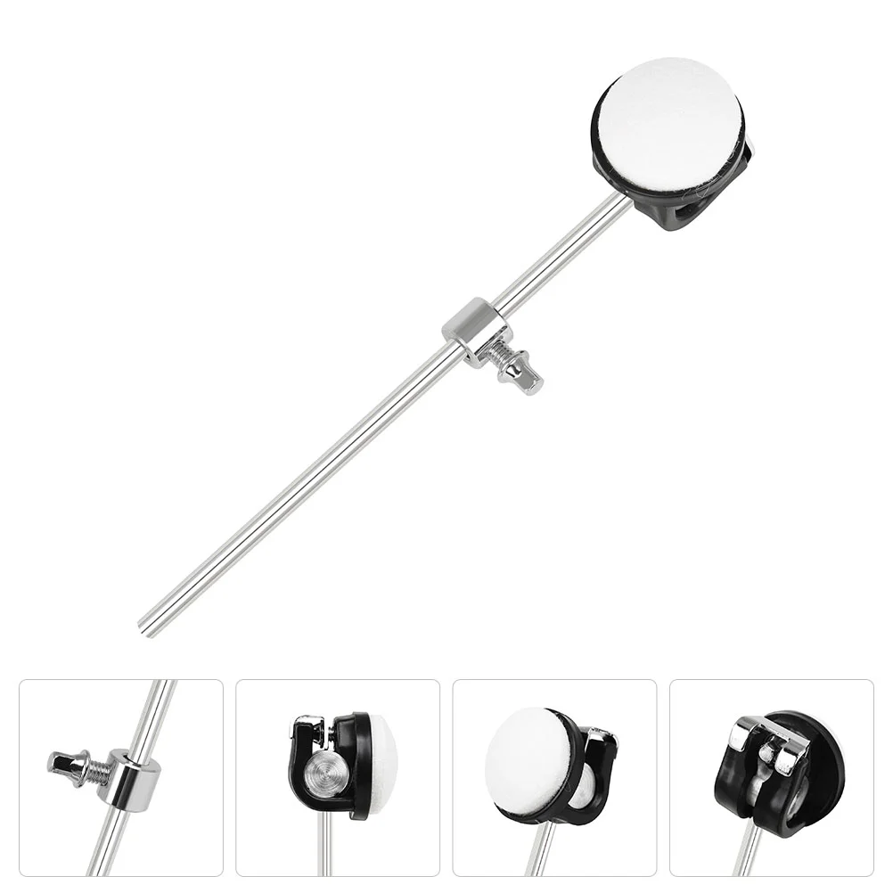 

Drum Pedal Hammer Head Percussion Instrument Part Supplies Kit Single Felt Beaters Abs Accessory