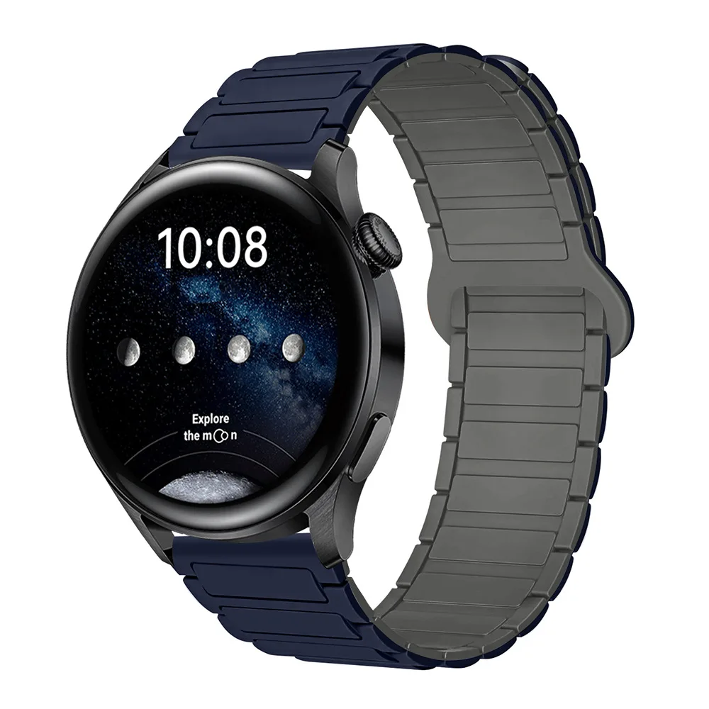 Magnetic Loop Silicone Strap - 22mm Adjustable Band