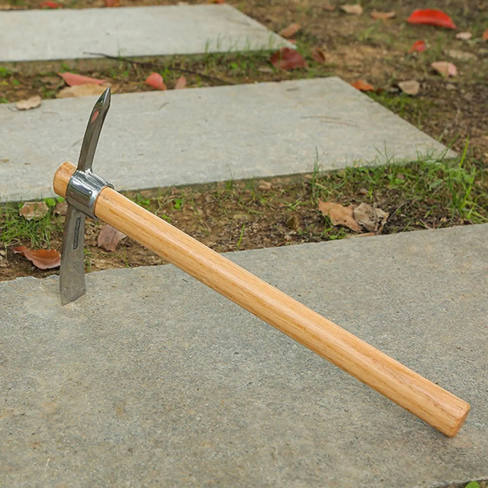 

Ice Wood Handle Garden Pick Pickax Mattock for Mountaineering
