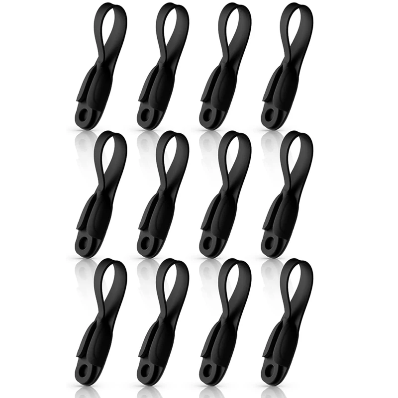

60Pcs Cord Bundlers Cord Organizer For Appliances, Self Adhesive Kitchen Appliance Cord Silicone Cord Holder Black