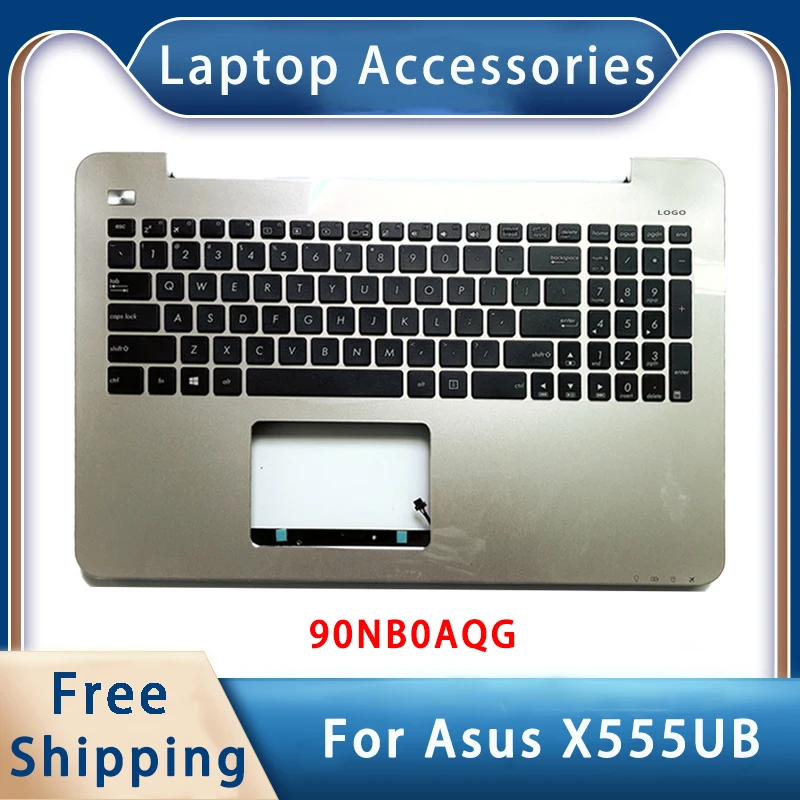 

Новинка для Asus X555UB, запасные аксессуары для ноутбука, Упор для рук/Клавиатура США 90NB0AQG