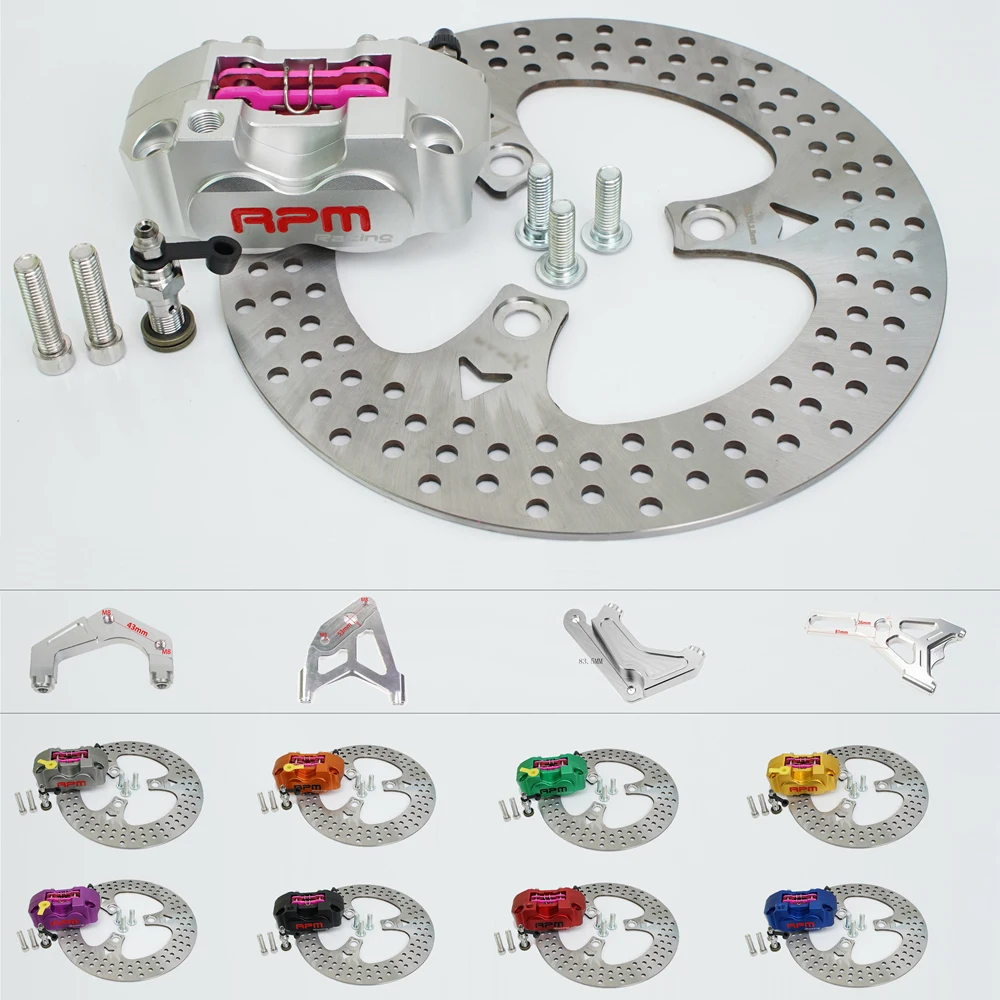 Motorcycle Brake Disc Rotor 220mm 3 Hole 70mm Pitching with RPM Caliper ...