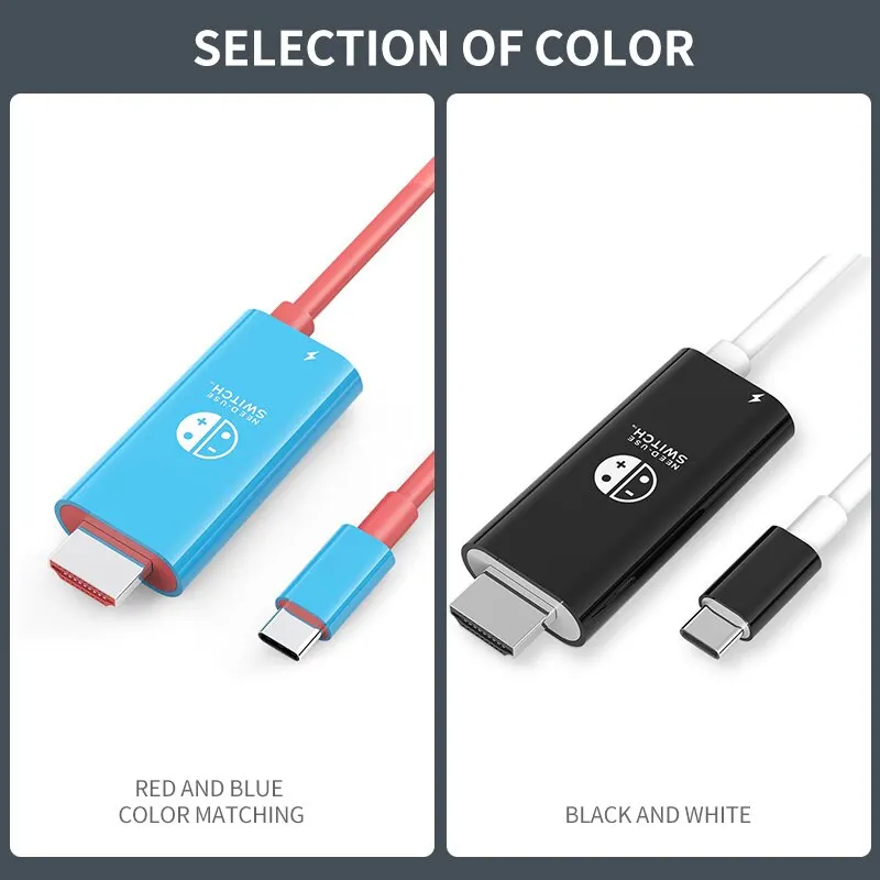 휴대용 도크 USB 타입 C-HDMI 변환 케이블 TV 도킹 모드 닌텐도 스위치 스팀 데크