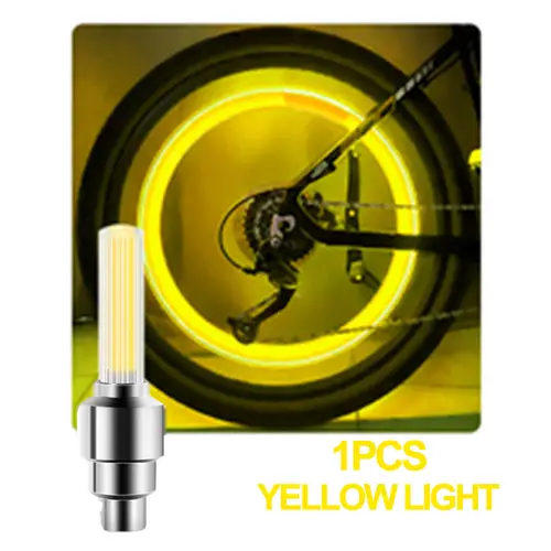 LED Bicycle Valve Light, Neon Bicycle Spoke Light, Bicycle Tire Valve Light, Night Riding Warning Light Bicycle Accessories - Image 8