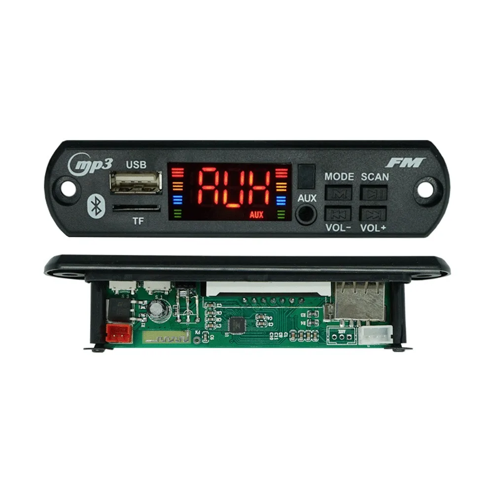 Car Audio USB TF FM Radio Module Wireless Bluetooth 5V 12V MP3 WMA Decoder Board MP3 Player with Remote Control for Car