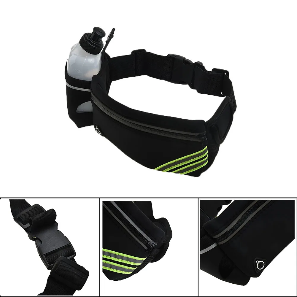 Running Waist Bag Waist Bag Running Belt Men Women Waist Bag Hydration Running Belt Fanny Waist Pack Sports Marathon Running Outdoor Riding Fitness With Water Bottles