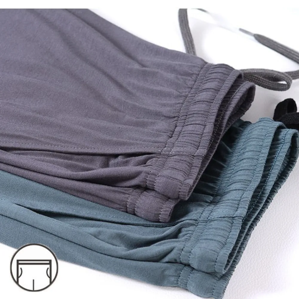 

Lightweight Sweatpants Men's Bamboo Fiber Viscose Pants Ultra-Soft Jersey Knit Pajama Lounge Trousers Nightwear Male Gym Running