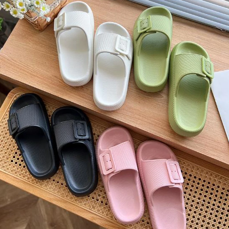Women's Summer EVA Slippers Thick Sole Bathroom Soft Couple Slippers