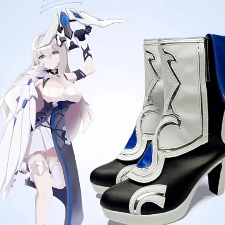 Honkai Impact 3 ботинки Bronya SILVERWING: N-EX длинные сапоги для косплея женские/мужские