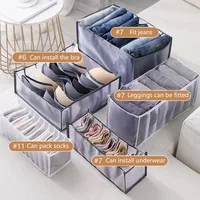 Clothing Storage Organizer Box Cabinets Drawer Jeans Organizer Underwear Pants T-Shirt Socks Storage Box Save Wardrobe Space 2