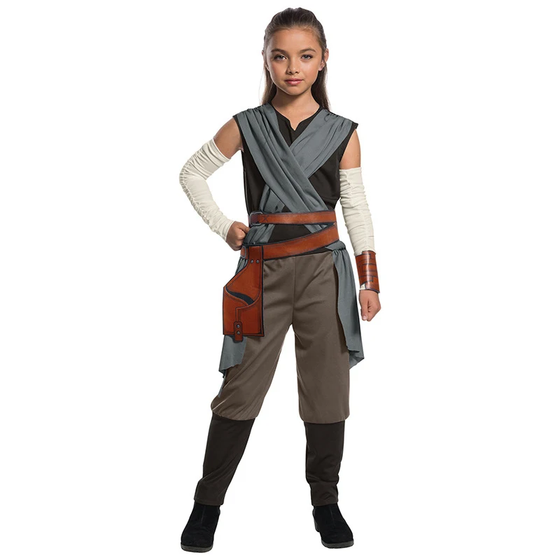 

Rey Cosplay Costume for Kids Star Wars The Rise of Skywalker Rey Skywalker Childs Costumes Uniform Halloween Party Clothes