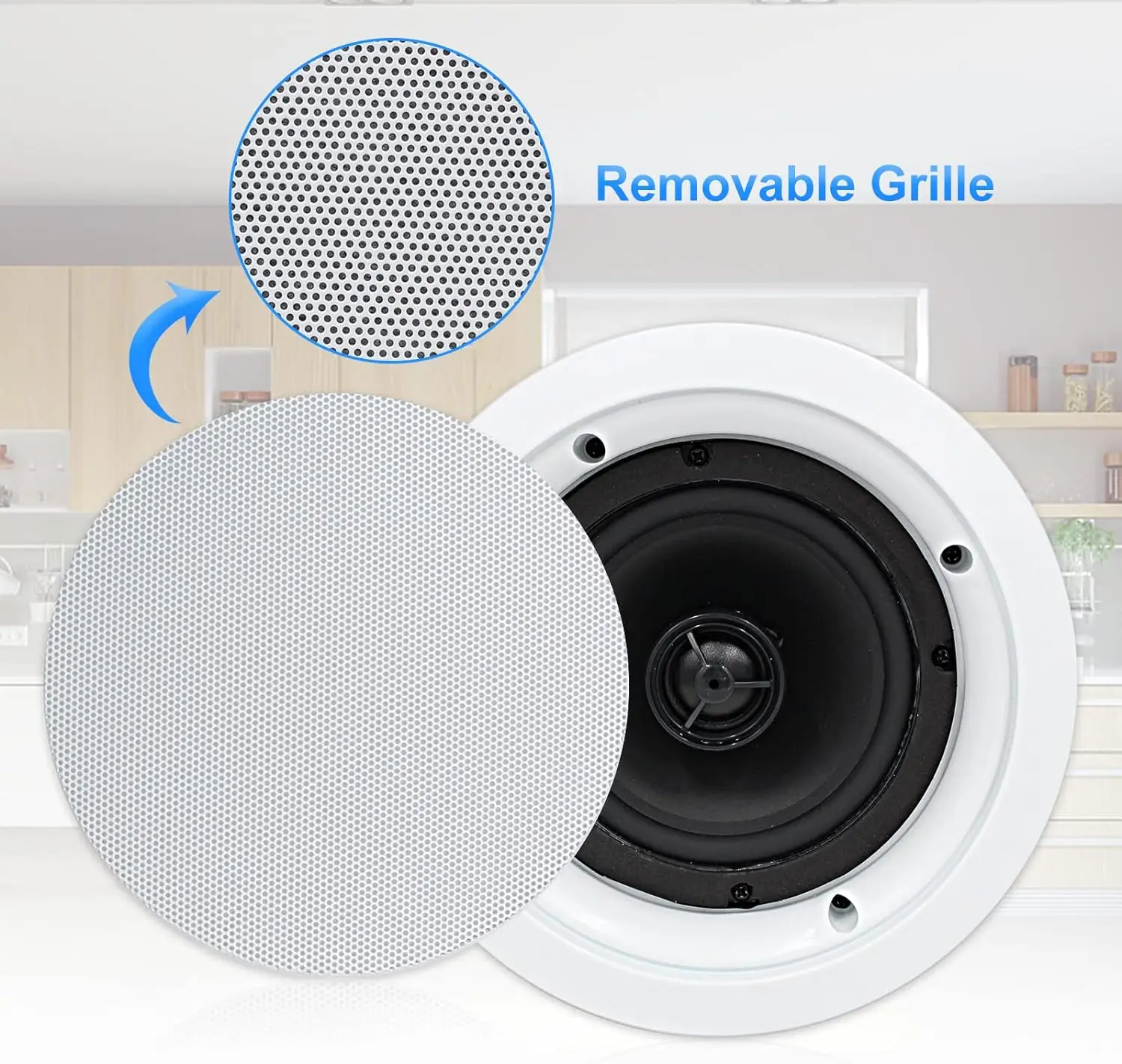 Herdio Ceiling Speakers 2-way 600 Watts Passive Wired