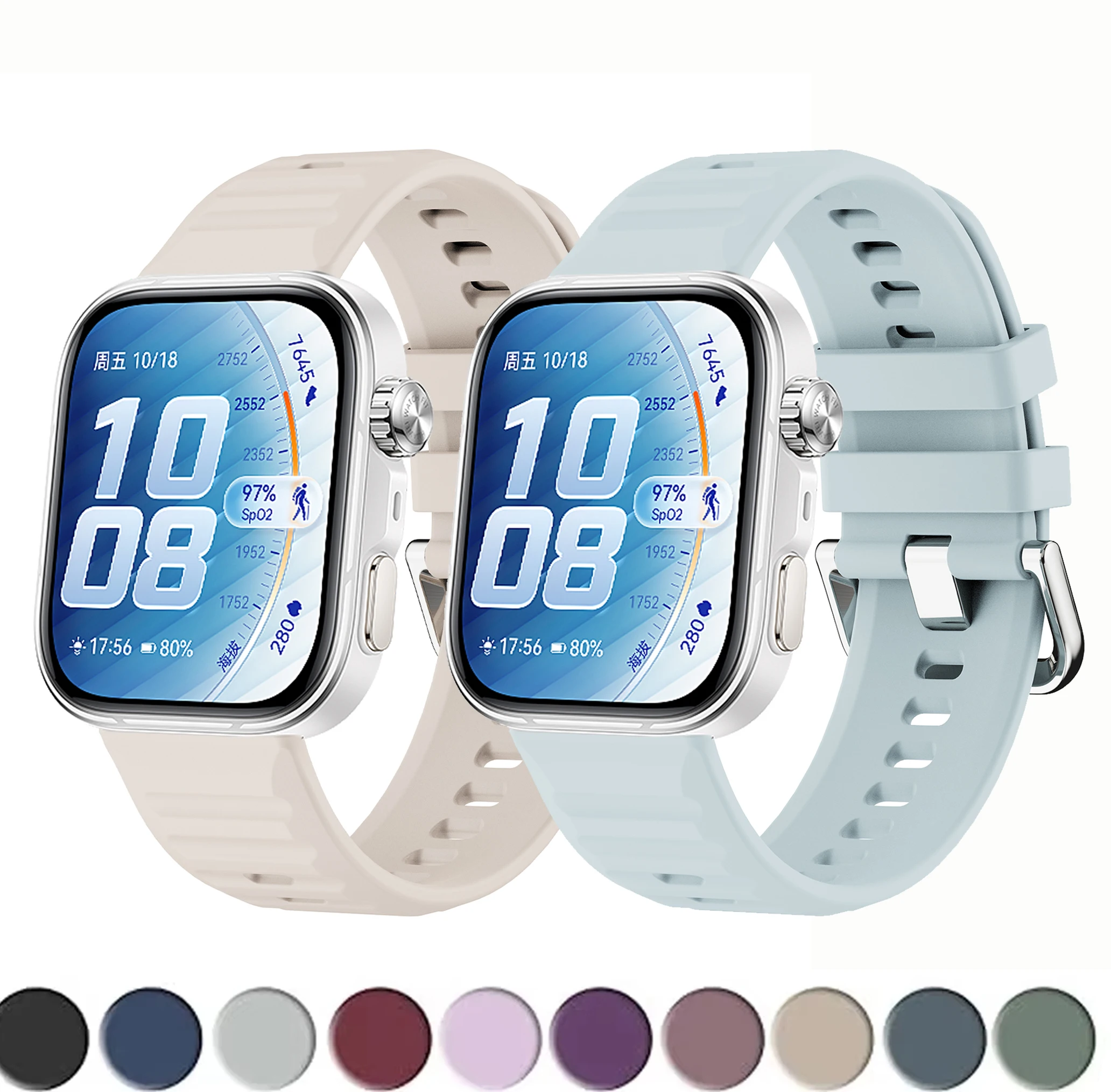 Sport Silicone Replacement Wristband - Original Strap for Smartwatch Fitness Tracker