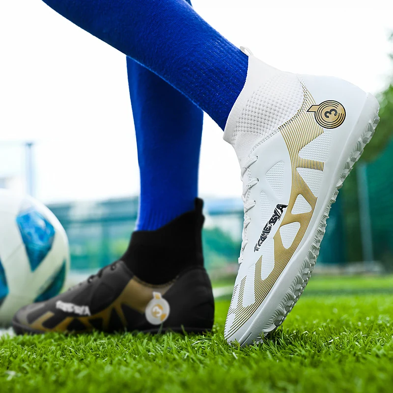 Férfi focicipők, csúszásgátló focicipők, gyerek, kiváló minőségű, kültéri, fűre való edzőcipők, gyermek sportcipők_voghion.com
