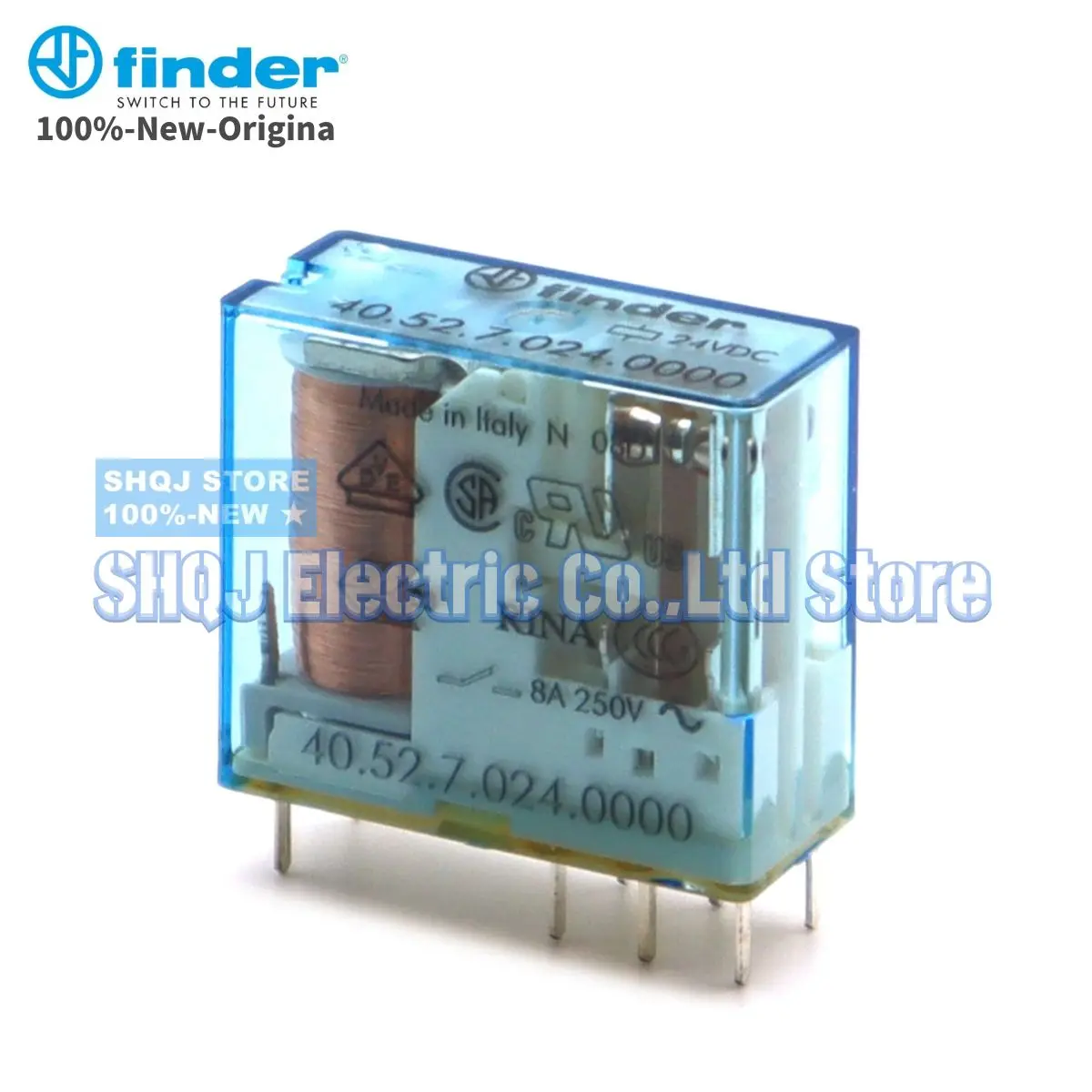 FINDER 100%-NEW 40.52.7.024.0000 RELAY 1PCS 40.52S 24VDC 8A 8PIN 2CO original