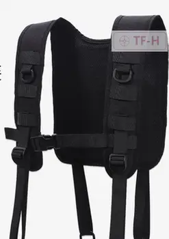 Bretelle tattiche con tracolla Molle H-Harness, tracolla sospesa per cintura in vita
