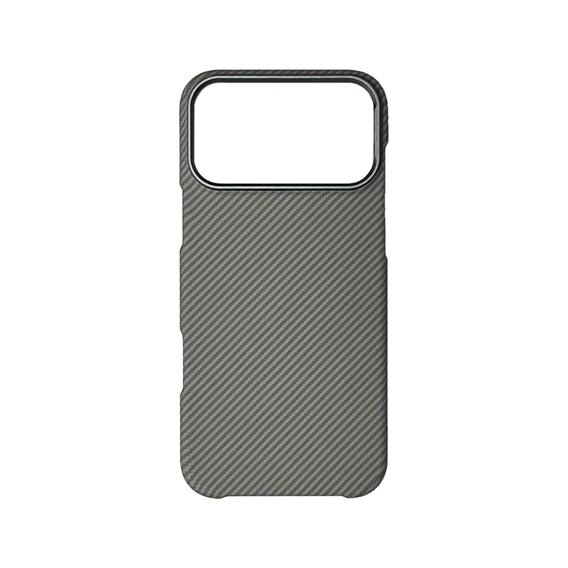 Carbon Fiber Abstract Geometric MagSafe Case with Alloy Armor and Military-Grade Shockproof Protection