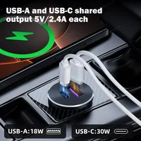 1/2/4PCS RV USB Outlet Aluminum 12V/24V 36W PD3.0 Type-C & 18W QC3.0 Fast Charging Socket Recessed Mount for Camper Van Bus Boat - Image 2