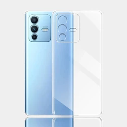Silicone Soft Transparent Clear Back Mobile Phone Case Cover - VIVO V23Pro 5G (Clear)