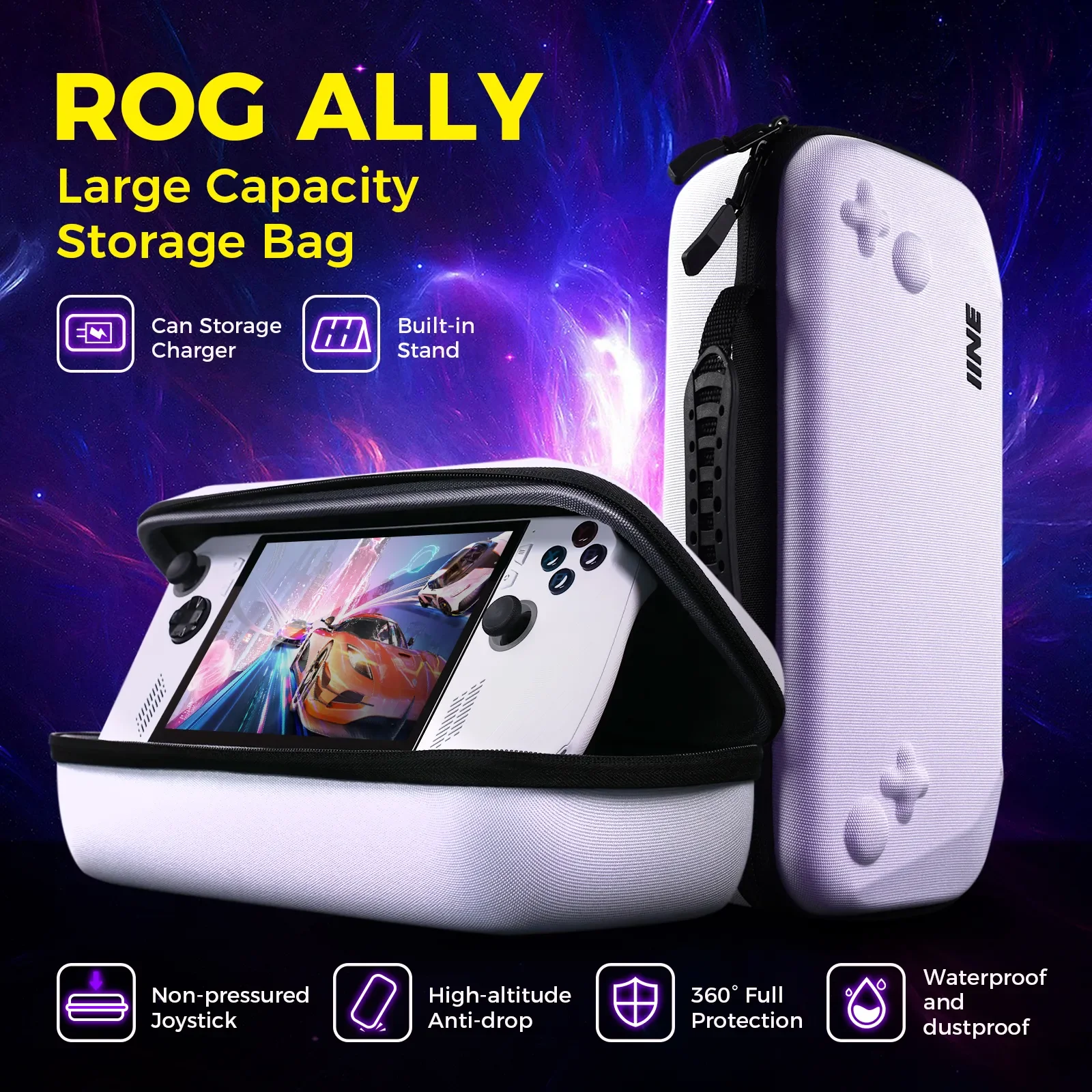 IINE ROG Ally Storage Bag Compitable with ROG Ally Gaming Handheld and  accessories Hard Case for Travel and Storage - AliExpress