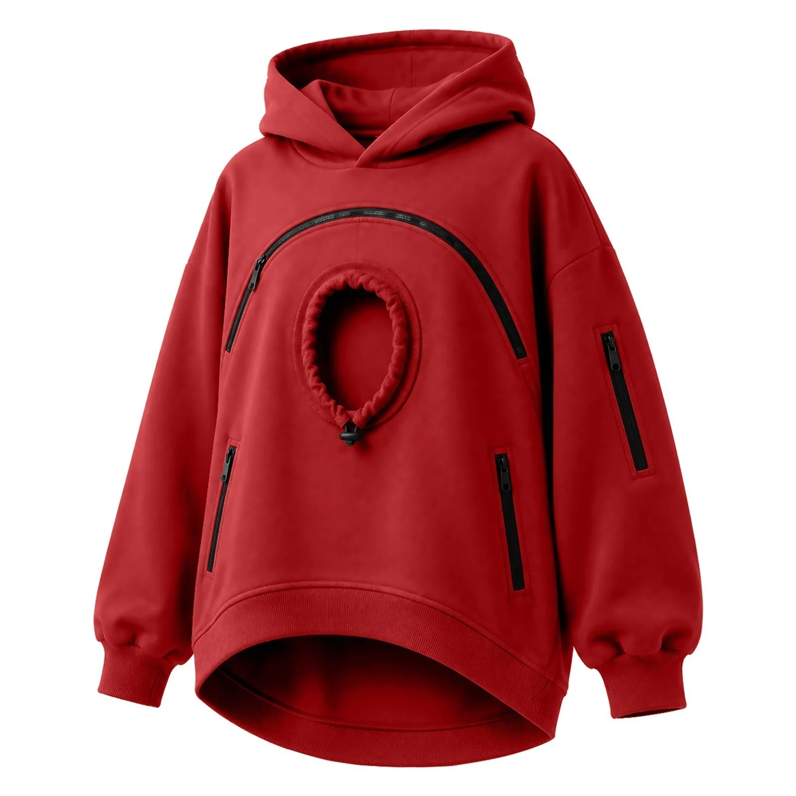Pet Pouch Hoodie with Pull Pocket