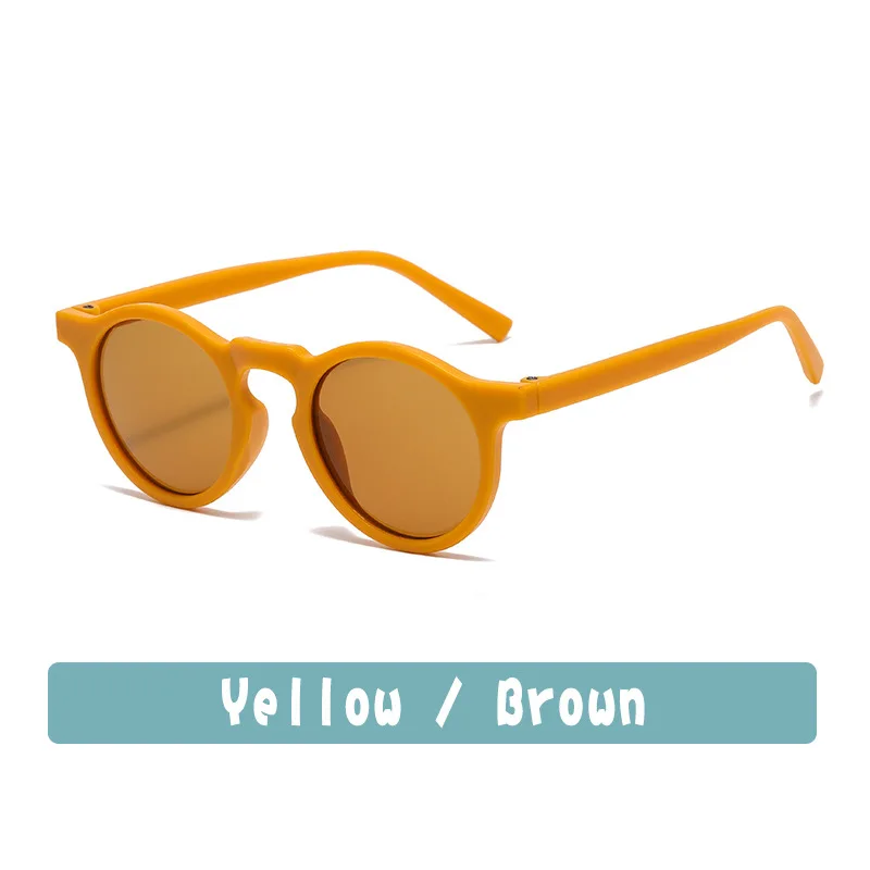 New Fashion Children Glasses Vintage Round Outdoor Sun Protection Baby Girls Acrylic UV400 Sunglasses Kids Eyeglasses_voghion.com